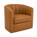 Sessel Lederimitat Braun 70x70x75 cm