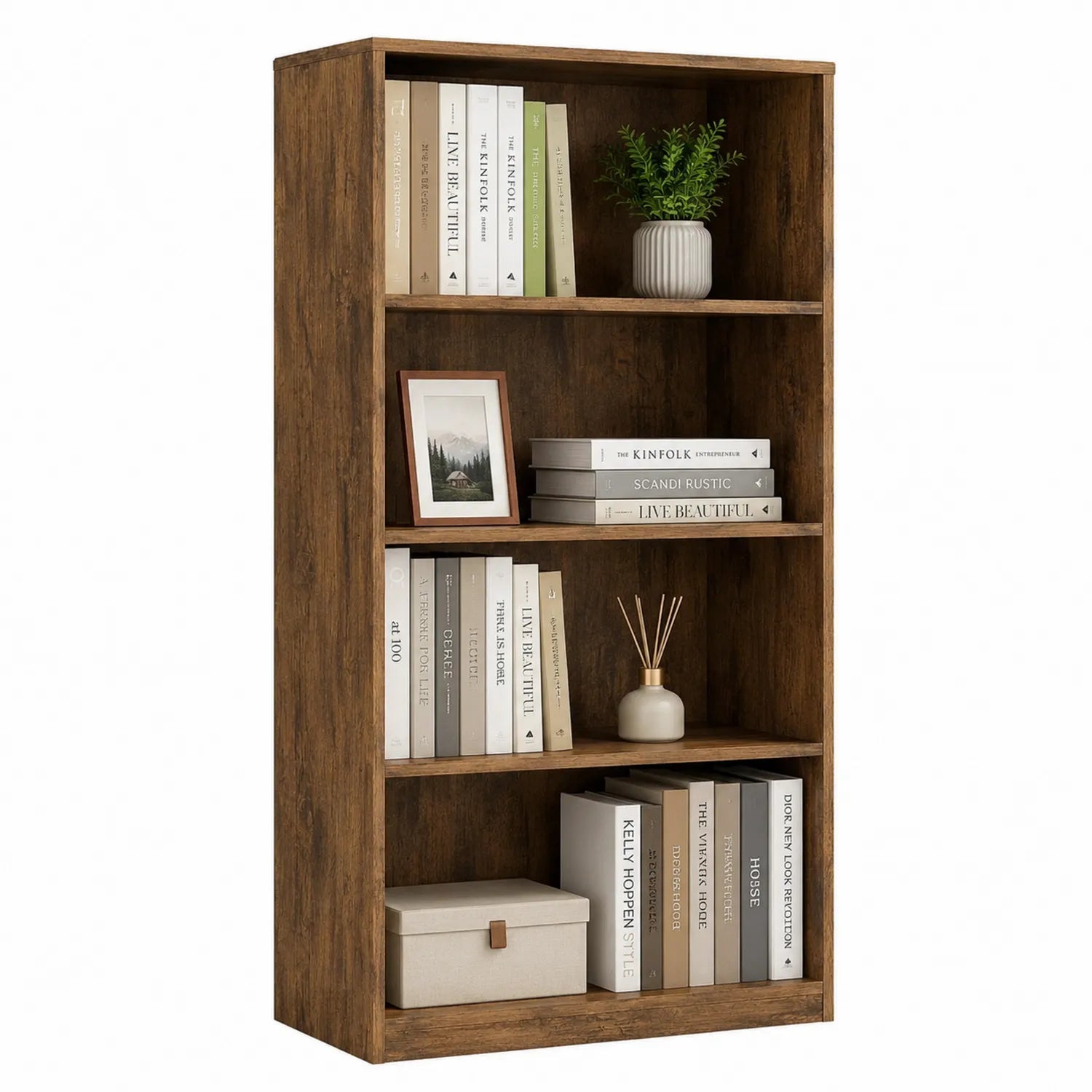 Bücherregal MDF 180x80x30 cm Braun
