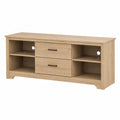 TV-Schrank Holzwerkstoff Eiche Hell mit Schubladen und Regalen 120x40x55cm